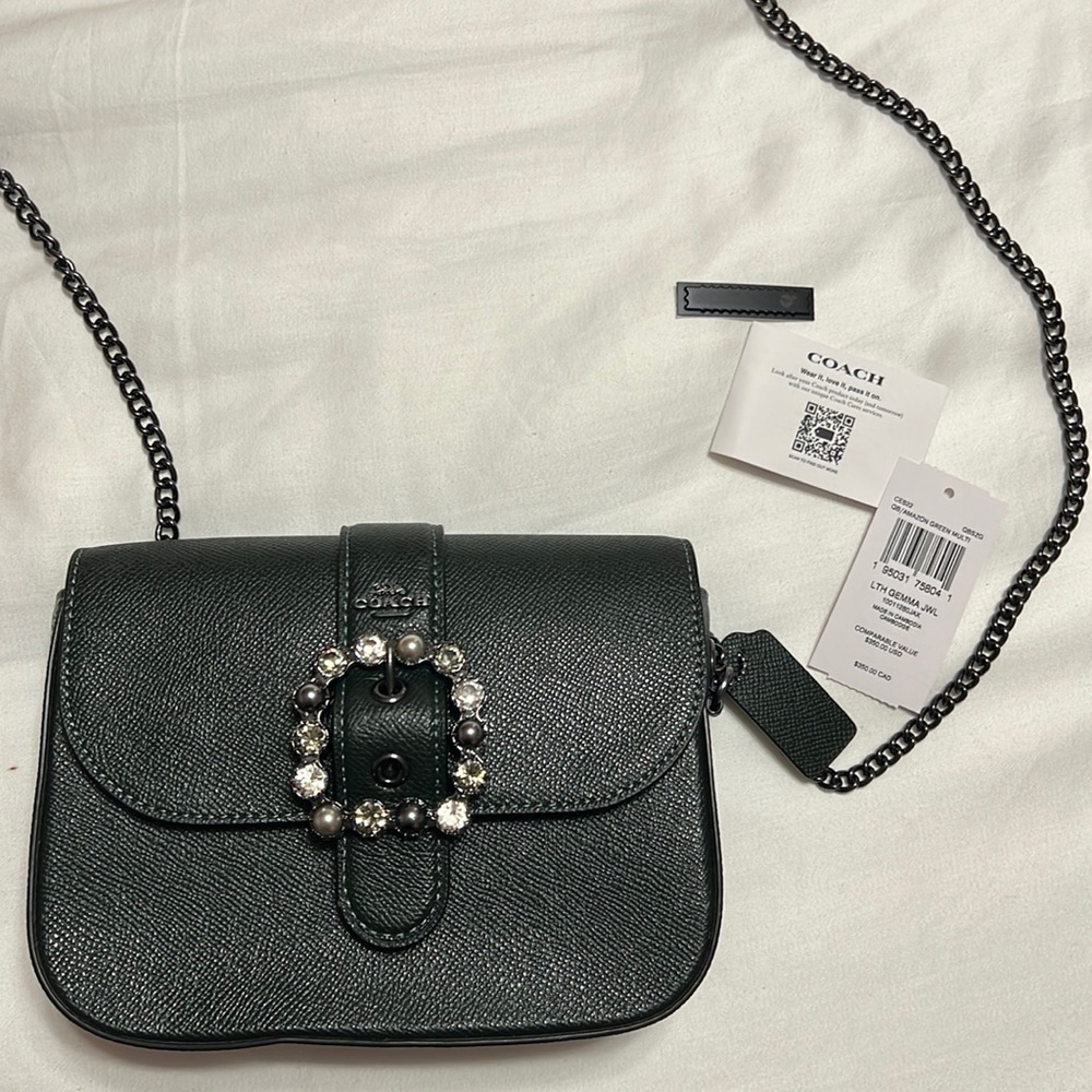 Coach Gemma Crossbody With Jeweled Buckle